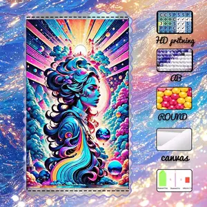 DIY 5D velvet, AB diamonds, fairy dust diamonds, crystal diamonds, rainbow galaxy diamond embroidery, diamond painting DIY kit, special craft diamond art set, wall decoration, gift for family, loved ones, and friends, Handmade Gifts