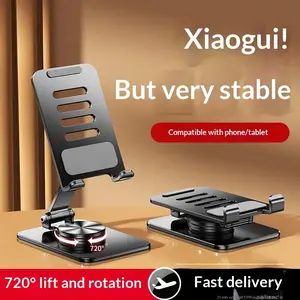 Mobile phone holder 360-degree rotating and folding metal desktop bracket, increased stability, lazy bracket, factory straight hair.