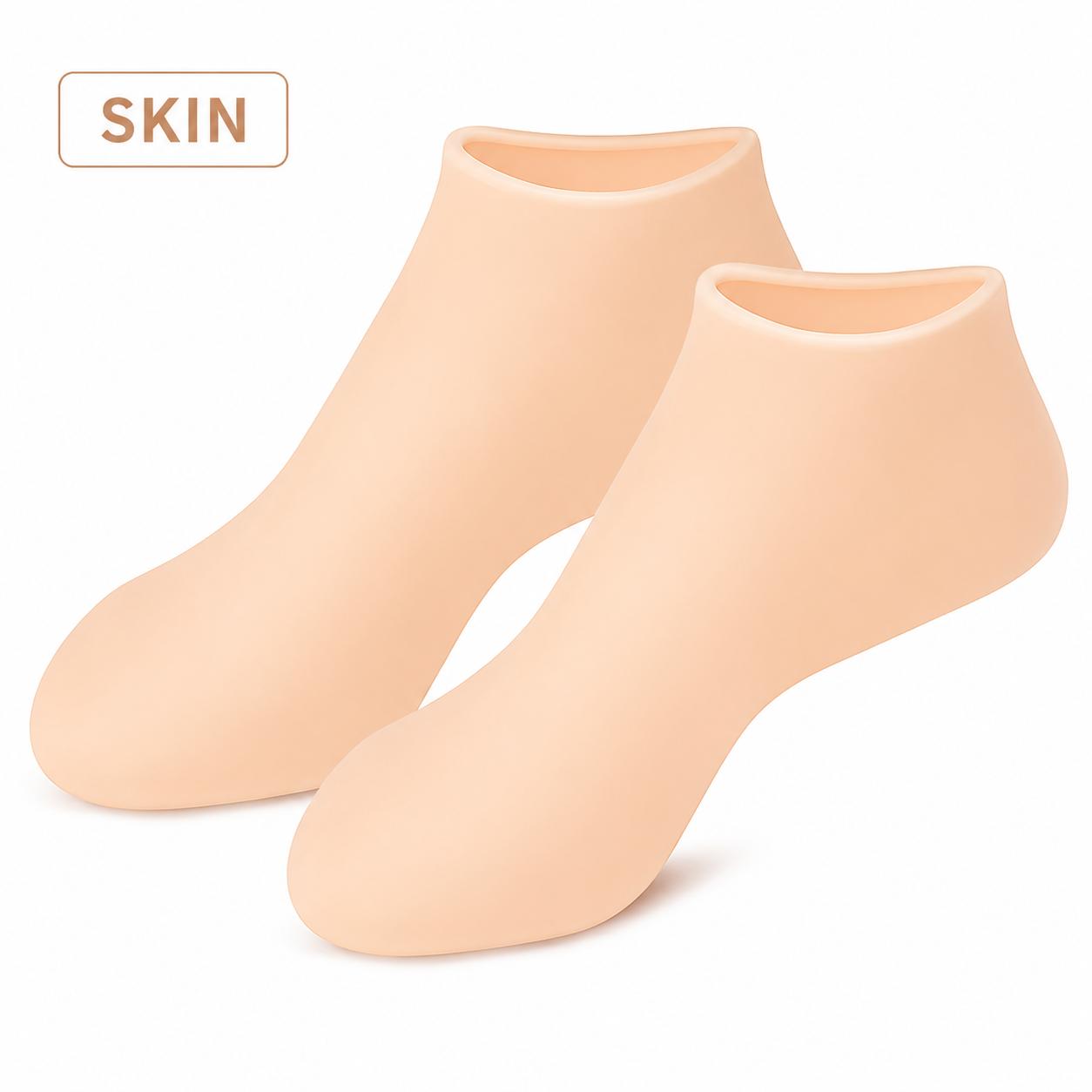 Reusable Silicone Foot Care Socks – Moisturizing Heel Mask Socks for Dry Cracked Feet, Soft Gel Foot Covers, Home Spa Pedicure Treatment Reusable Silicone Foot Care Socks – Moisturizing Heel Mask Socks for Dry Cracked Feet, Soft Gel Foot Covers, Home Spa Pedicure Treatment