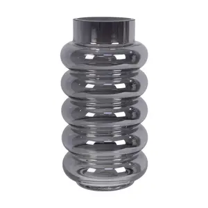 Young's Mercury Glass Tabletop Vase in Smoke Gr ay