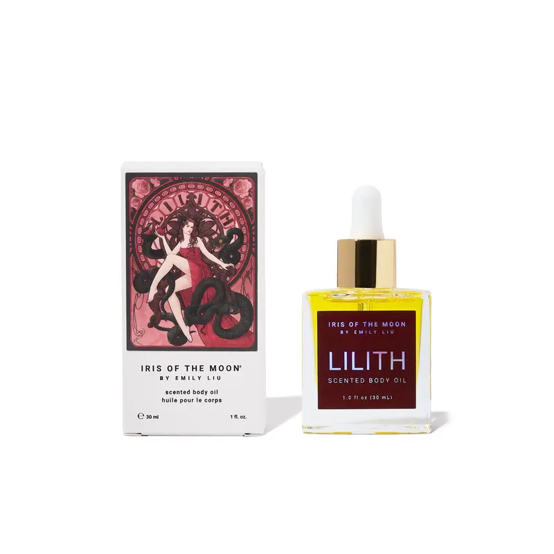 Lilith Scented Body Oil - Hypoallergenic Body Oil with Notes of Apple, Cherry, Palo Santo, and Aged Leather