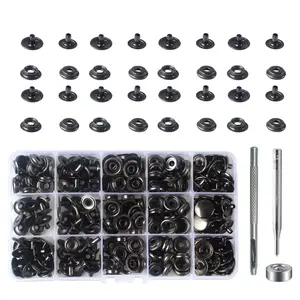 70Pack Leather Snap Fasteners Kit 15mm 5/8" Metal Button Snaps Press Studs with 3 PCS Fixing Tools, Sewing Snaps for Clothes Leather Craft Bracelets Jeans Wears Jackets Bags Belt - Home Improvement.