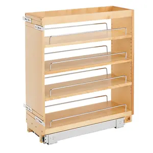 Rev-A-Shelf 8" Pull Out Kitchen Cabinet Organizer Pantry Spice Rack, 448-BC-8C