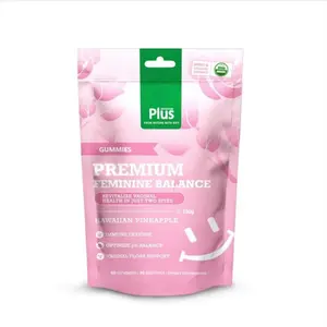 Premium Feminine Balance Gummies – Women's Health & Wellness Support | Immune Boosting, Vegan, Gluten-Free | Hawaiian Pineapple Flavor | 60 Gummies.