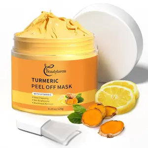 Turmeric & Vitamin C Exfoliating Mask - 2% BHA Deep Pore Detox + Oil Control   Gentle Exfoliation | Reduces Blackheads & Sebum | Calms Acne-Prone Skin | Hydrating Glow Revival Skincare Cleansing