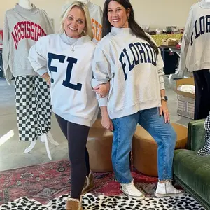 Florida Gators Reversible Mock Neck Oversized Sweatshirt for Women - Comfortable & Stylish Womenswear Pullover