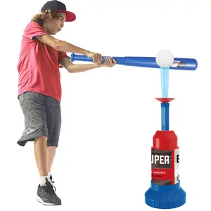 Beginner Baseball Launcher Toy Set - Kids Interactive Pitching Game with Bat & Balls, Indoor/Outdoor Sports Training Toy