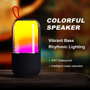 Ourlife Colorful Speaker - Waterproof Speaker with HD Sound, Portable Wireless Sound Machine for Home, Party, Beach, and More - Audio subwoofers speaker