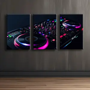 3 Piece Set DJ Controller Canvas Wall Art Suit  12X 18 Inches  High Quality Cloth  Suitable for Home and Office Decorations  Perfect Room Decorationdopamine decor gifts boyfriend poster