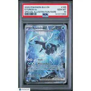 2025 Pokemon BLK EN-Black Bolt Kyurem EX #165 10 Special Illustration Rare