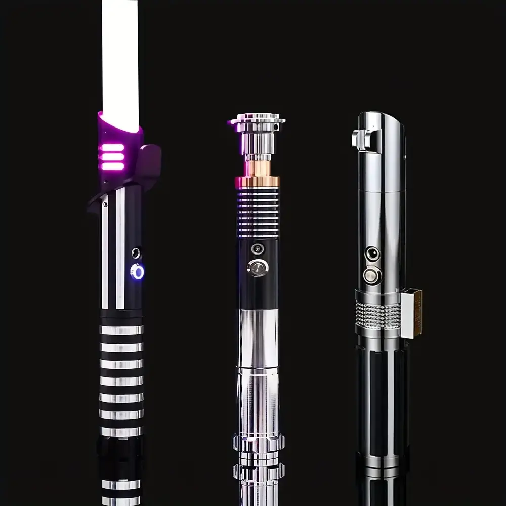 (Youth Edition Size:30inch)  RGB Metal Handle Light-Up Saber with 16 Color Options, Featuring Switchable Sound And Light Effects, Perfect As a Gift for Boys And Girls for Halloween Or Christmas. Color-Changing Luke Skywalker Light saber
