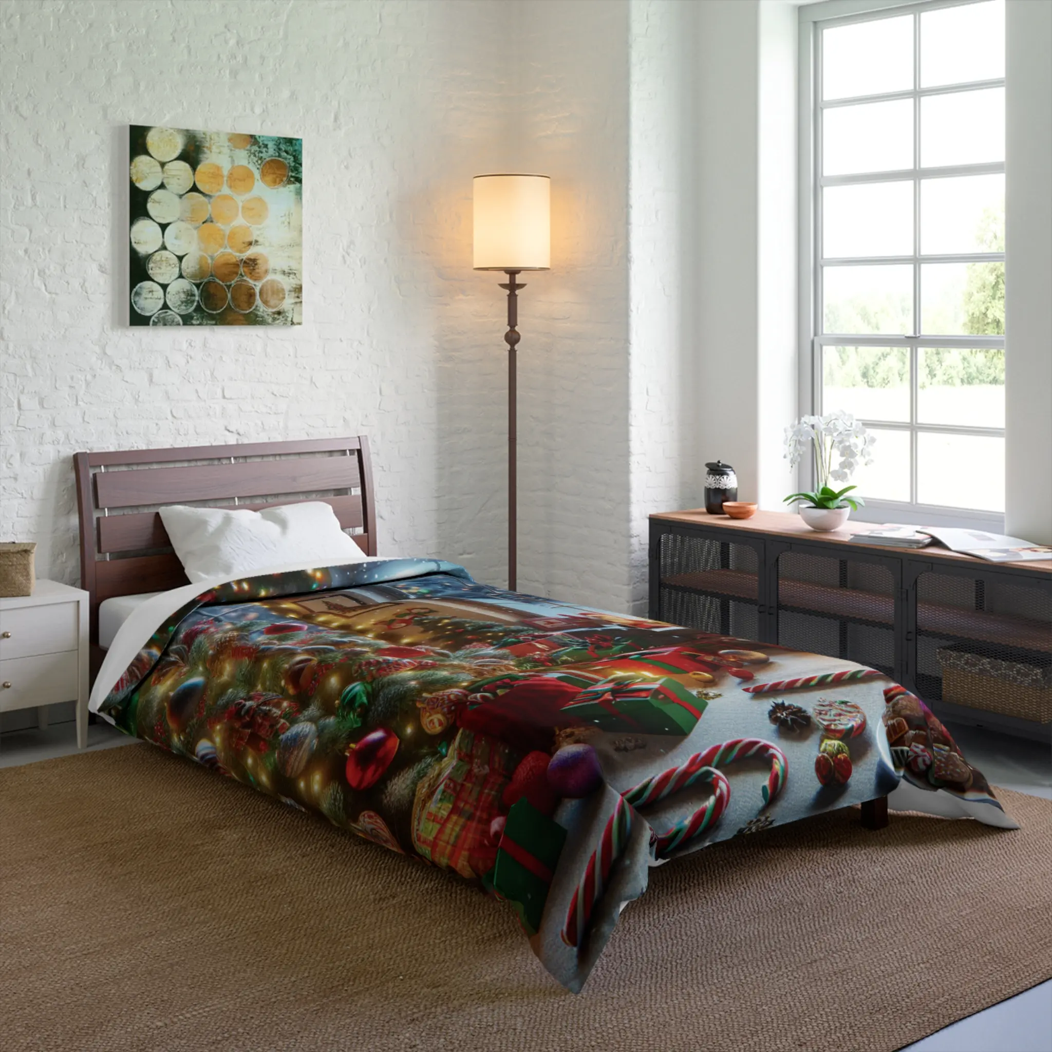 Cozy Christmas Comforter with Festive Holiday Design