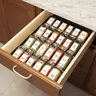 SpaceAid Best Spice Drawer Organizer with 24 Glass Spice Bottles, 11.25" Wide x 17.5" Deep