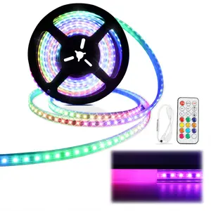Muzata 16.4Ft IP65 Waterproof LED Strip Light 12VDC High-Intensity 96LEDs/M AC1T ledstrip