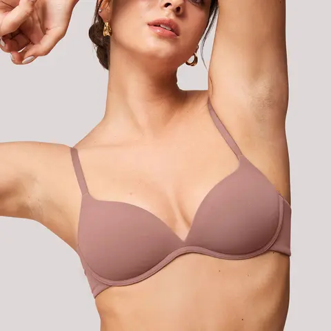 HALOBLISS Wireless Lift Up Bras for Women Small Breasted  T-Shirt Wirefree Padded Bras 32AA-38A Womenswear Womenswear