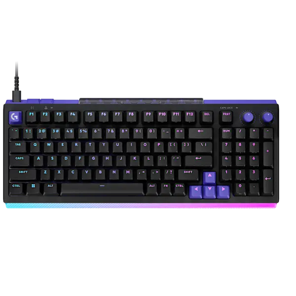 Logitech G512 X 98 DUAL SWAP Multifunctional Mechanical Keyboard - Hot-Swappable TMR Analog, 8K Polling Rate, 0.1-4.0mm Custom Actuation, RAPID TRIGGER, LIGHTSYNC RGB Backlighting, Wired USB-C, Compatible with PC, Mac, Multifunctional Mechanical Keyboards