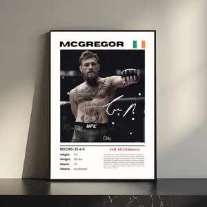 Conor McGregor Poster, UFC Poster, MMA Wall Print