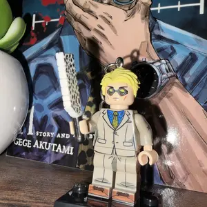 BLOCKHEADSHOP Anime Jujutsu Show Collectible Figure Toy Custom Miniature Action Figure for Displays 1.6 Inch ABS Plastic TV Movie Character Set with Accessories Compact Ensuring Box Figurine