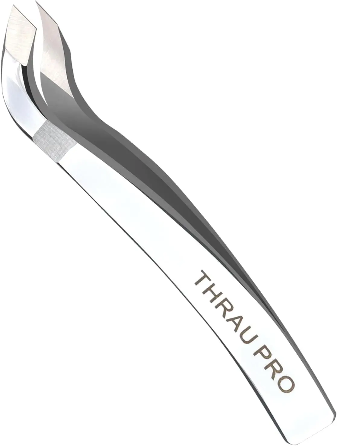 THRAU Mini Stainless Steel Cuticle Trimmer Tweezers - Professional, Precise Nail Care Tool for Adults, Lightweight Gentle Manicure & Pedicure Nippers, Storage