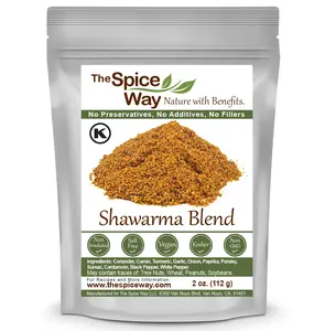 The Spice Way Shawarma Spice Blend Vegan, Kosher, Non-GMO Resealable Bag