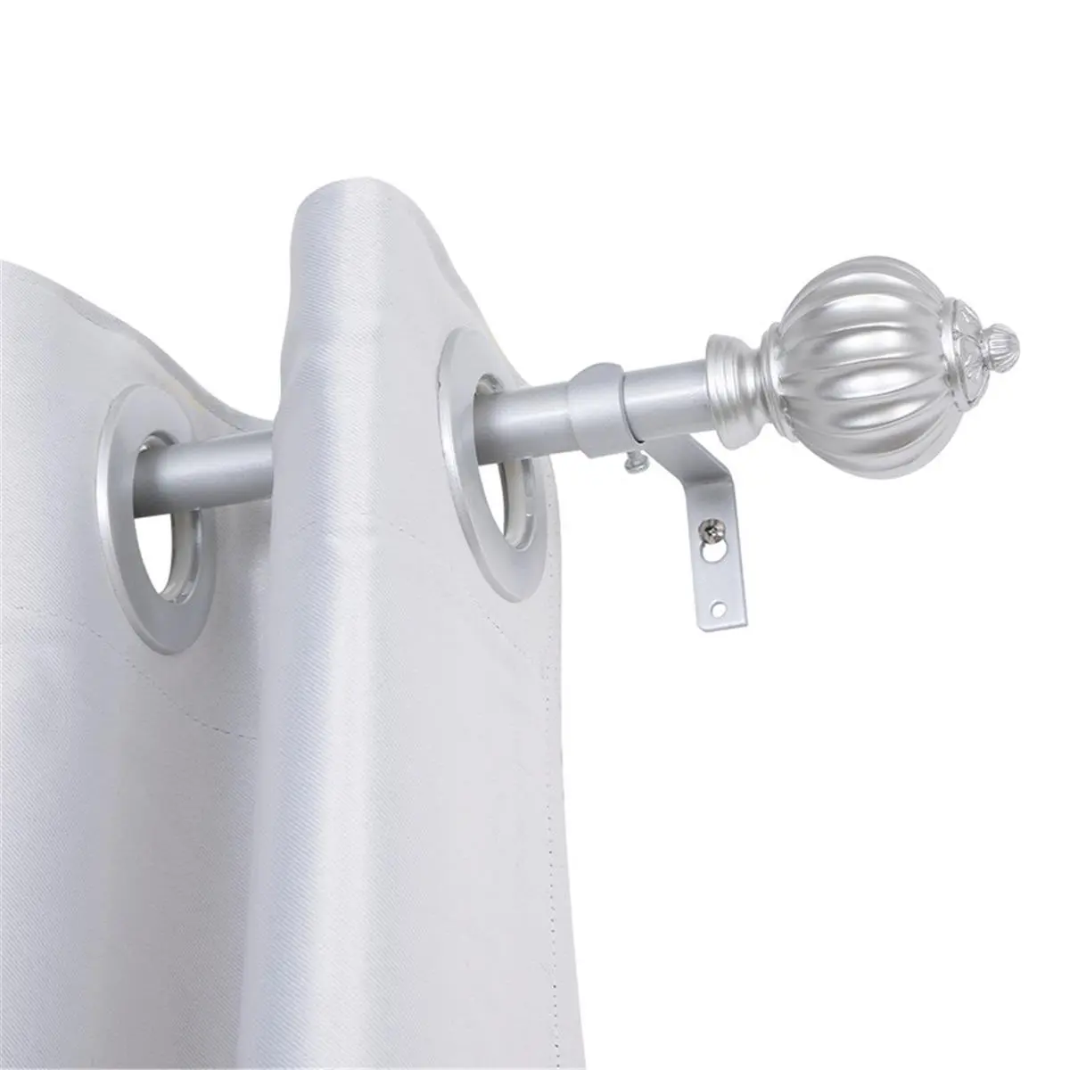 UTOPIA ALLEY  Wall Mounted 3/4 Inch Curtain Rod - Curtain Rods For Windows 86 to 120 Inch, Adjustable Drapery Rods, Nickel Curtain Rods, Bedroom & Living Room Decorative Curtain Rods, Tapestry Poles (Nickel, 86"-120")