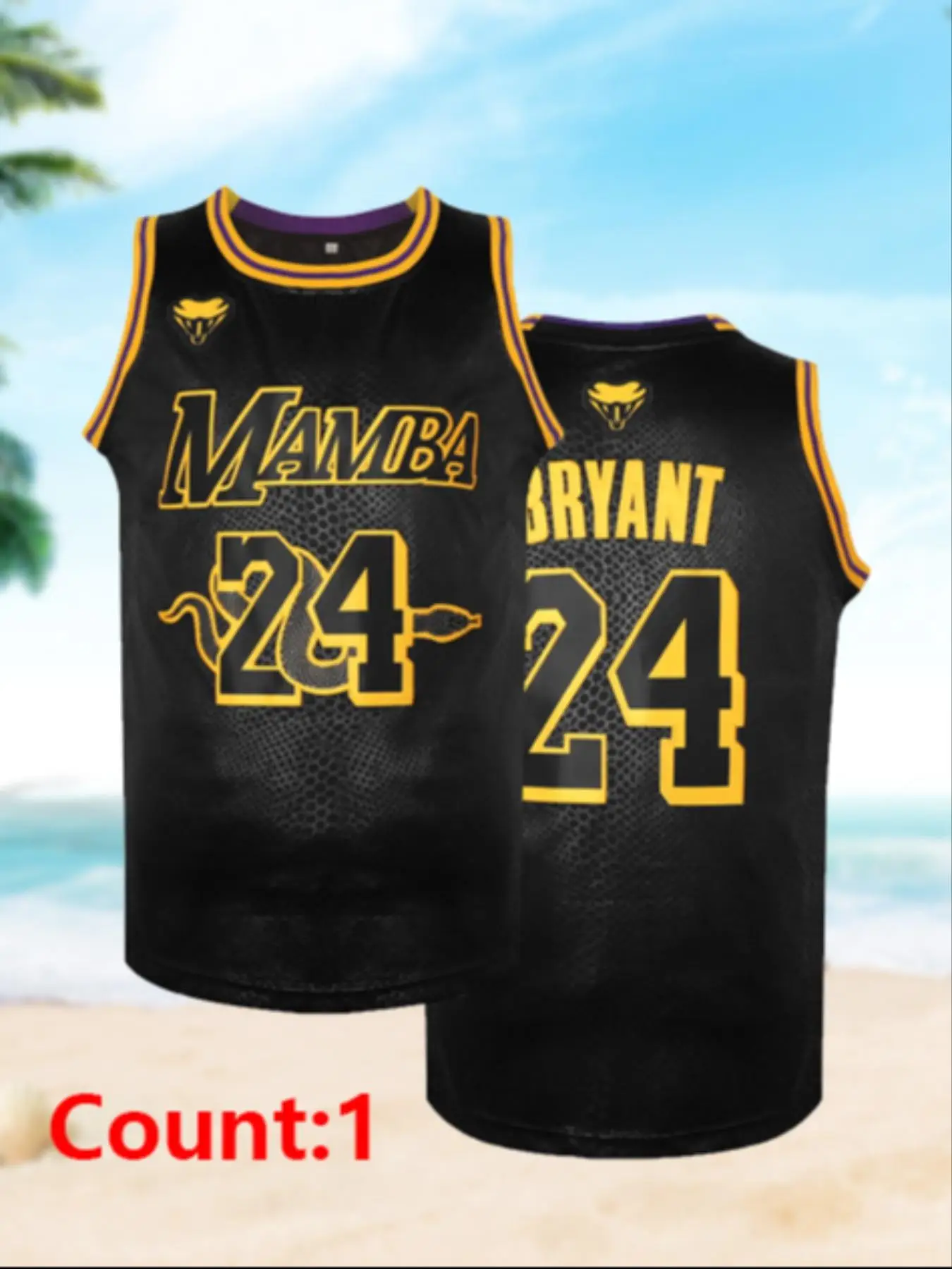 Men's Letter & Number Print Contrast Binding Basketball Jersey, Loose Casual Breathable Basketball Vest, Men's Sportswear for Training & Leisure Wear