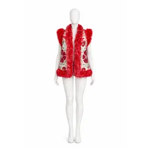 The Sorelle Vest - Cotton & Sheep Fur