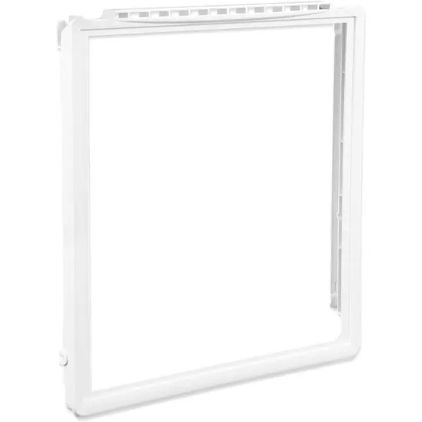 HECASA Plastic Refrigerator Drawer Cover Replacement Parts, Compatible with Electrolux, Frigidaire, Kenmore/Sears, Whirlpool, White-Westinghouse, Replaces AP4433007, PS2363832, AH2363832, White Household Appliance Accessory