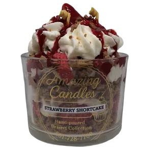 Amazing Candles Strawberry Shortcake Candle - Deliciously Scentsy with Strawberry and Shortcake Fragrance