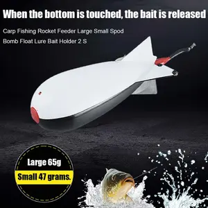Rocket Feeders Lure Bait Fishing Tackle Tools Outdoor Carp Fishing Feeder Float Holder Portable Easy Fishing Carrying