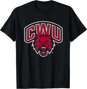 Central Washington Wildcats Icon Officially Licensed T-Shirt, Gift Shirt, Cotton, Crewneck, Size S-3XL