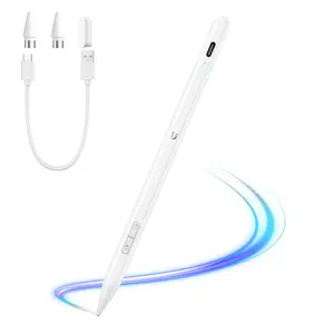 Digital Stylus for iPad & Android Tablets — Smart Locator Feature, Shortcuts for iPad A16/10/9/8 / Air / Pro / Mini (No Wireless Charging)