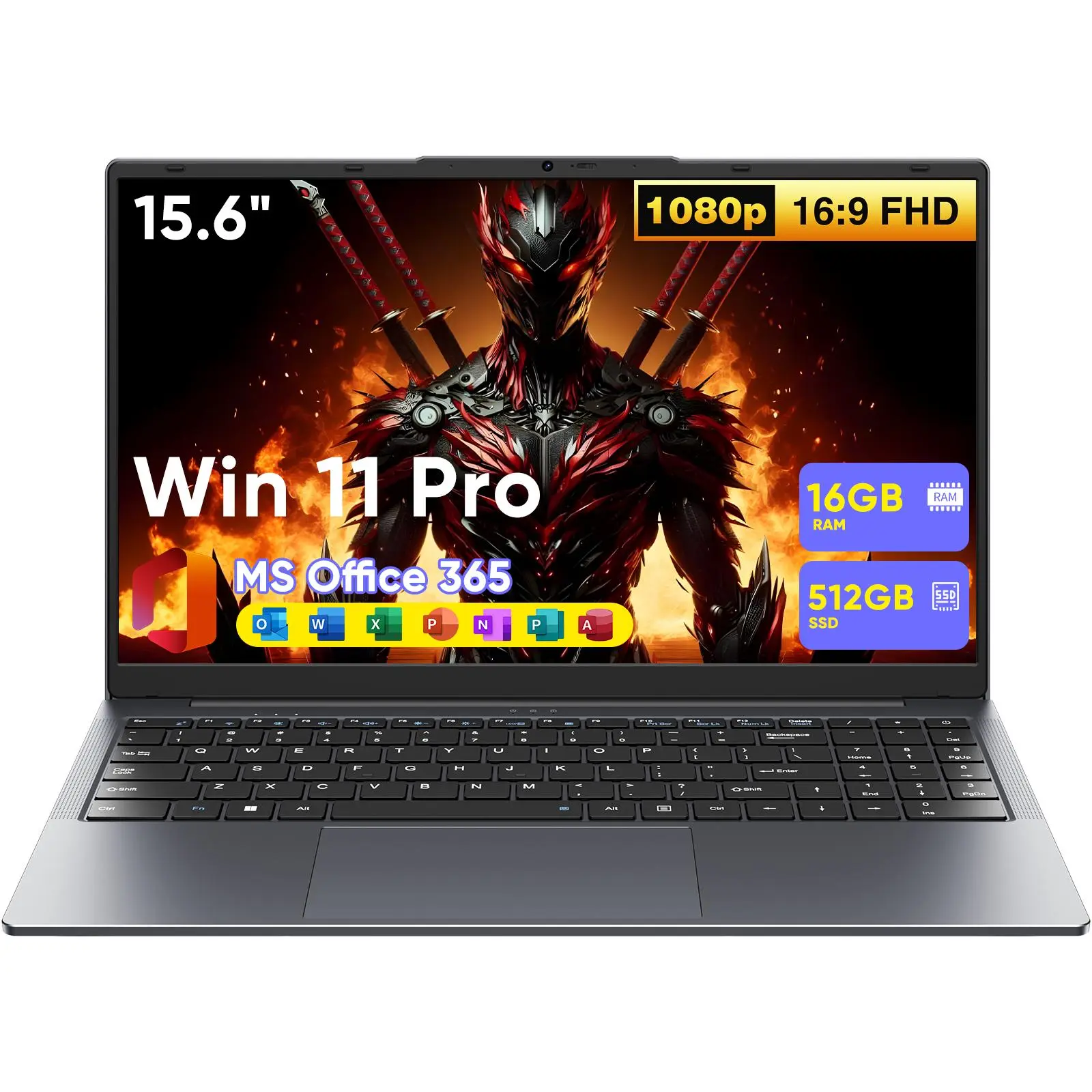 TPV 15.6-in Student Laptop - Win 11 Pro, Core M3-8100Y, 16GB RAM