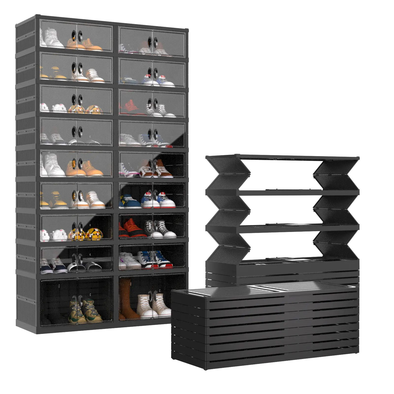 9 Tiers 4 Rows (Black)