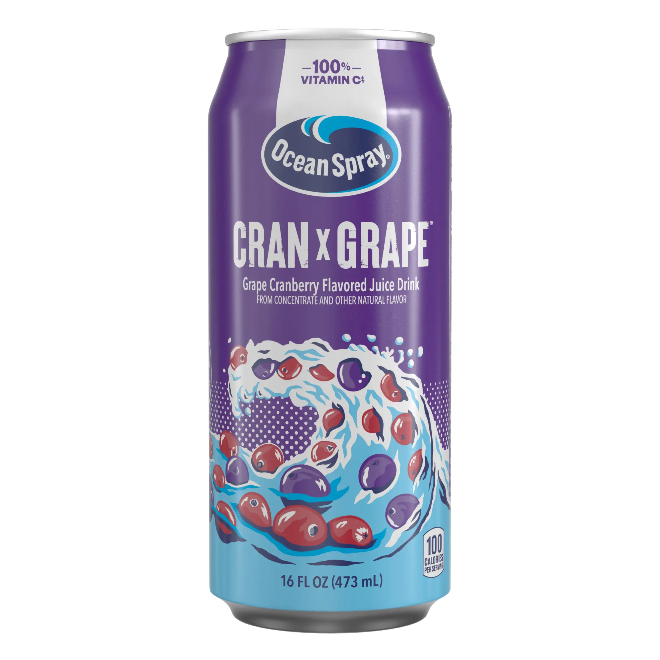 (12 pack) Ocean Spray Cran x Grape 16oz Can