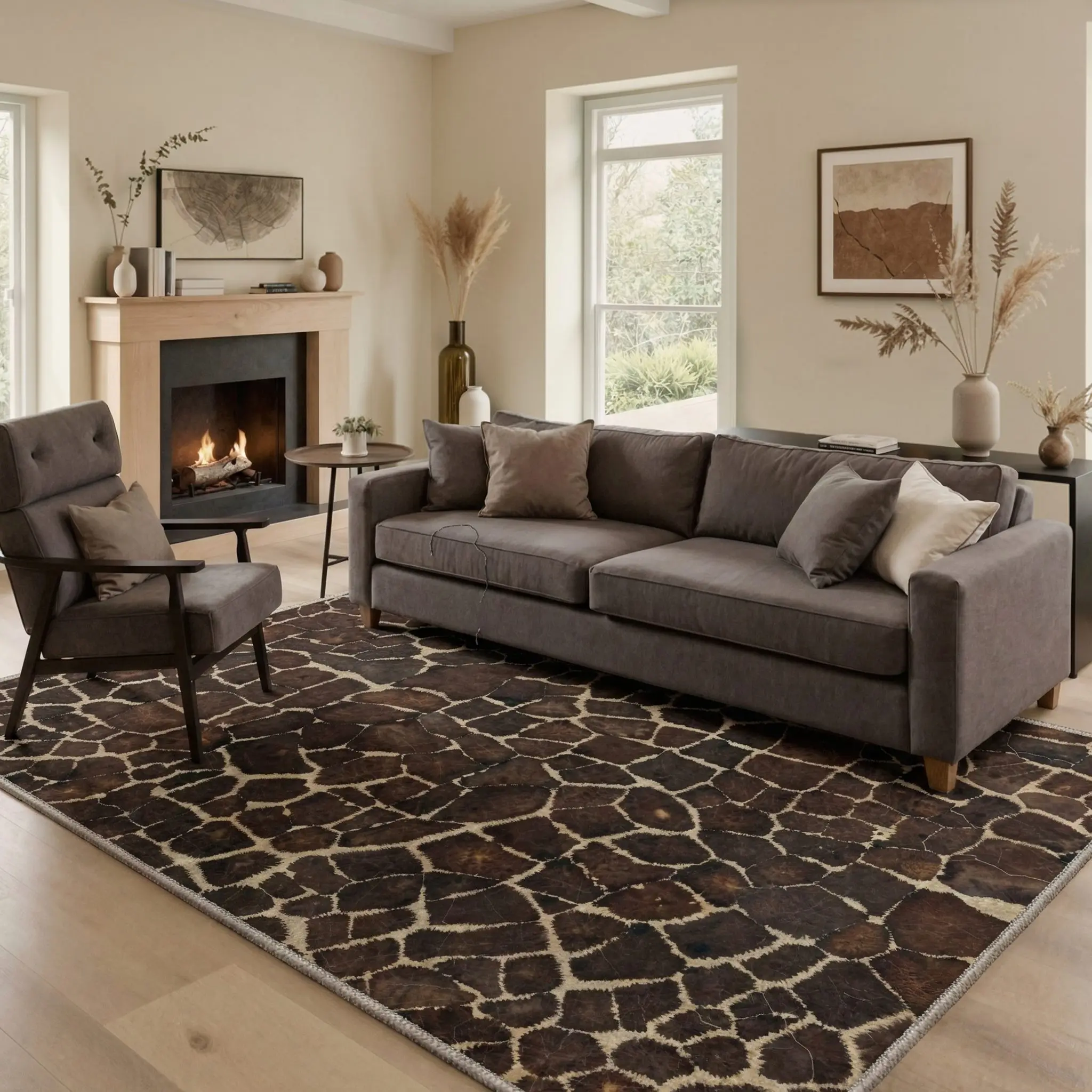 【Deals For You Days】BEIMO Floor Rug – Machine Washable, Pet Friendly, Soft, Non-Slip Area Carpet, Perfect for Living Room, Bedroom, Kitchen, Hallway, Stylish Home Decor ,ARN1990-MARBLE
