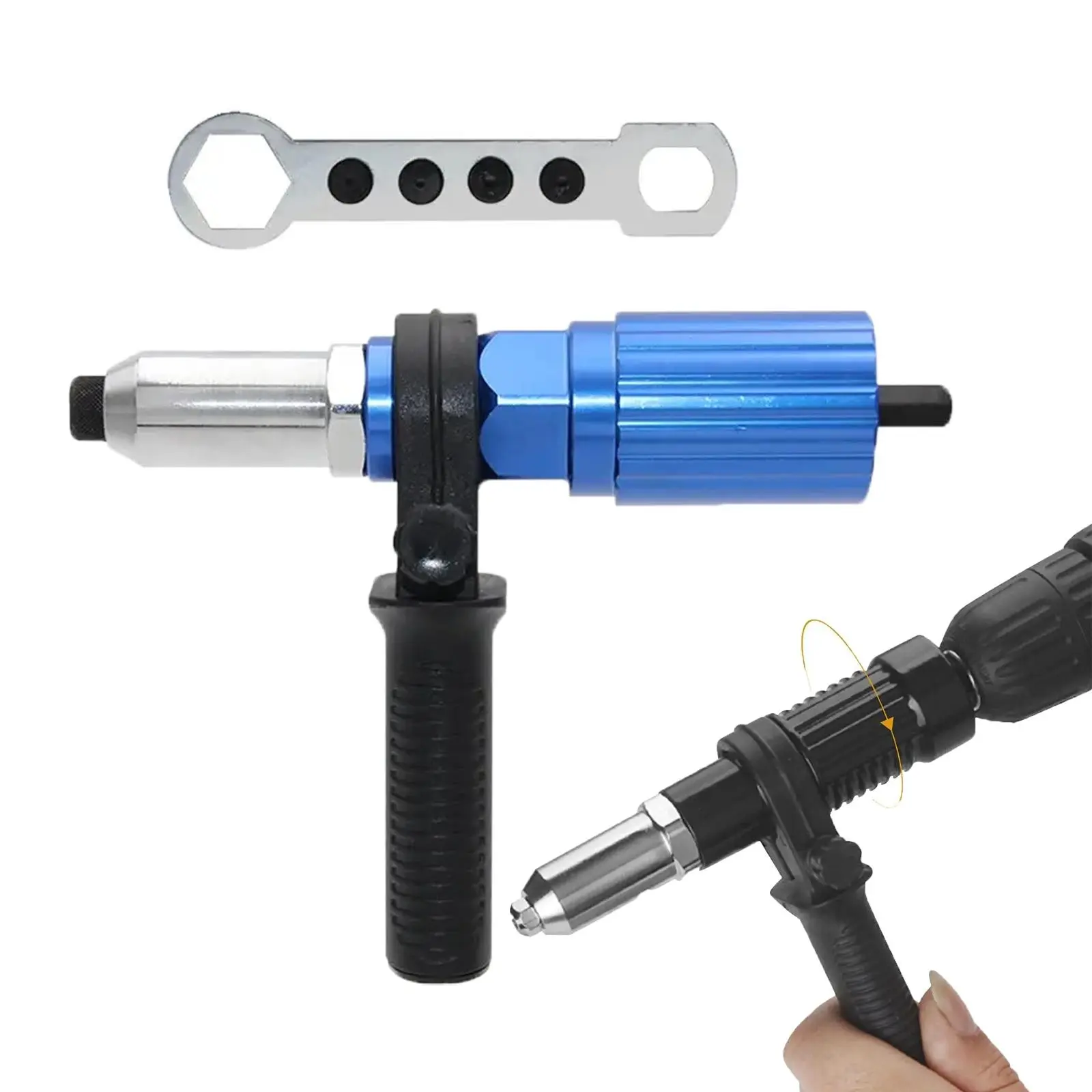Rivet gun tools, rivet drill accessories, electric drill tool set, cordless rivet gun.