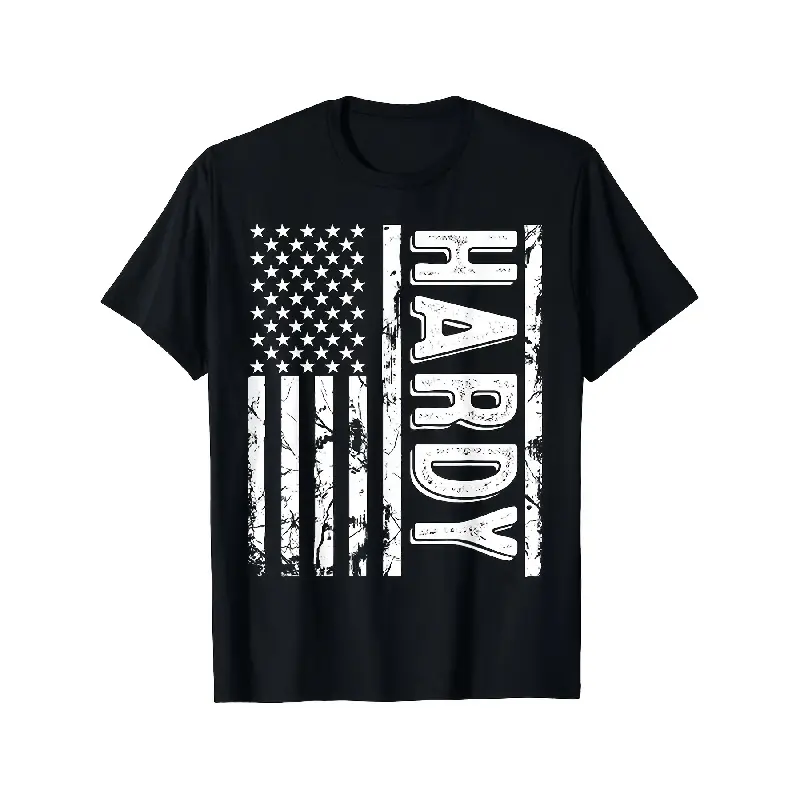 Men's Oversized Comfy Cotton Basic Casual T-Shirt - Hardy Last Name Funny Surname Team Hardy Family Reunion Gift, Unisex