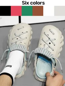 Unisex Classic Hole Shoes, Comfortable Casual Walking Shoes, Bohemian Hand-Woven Durable Design, Perfect for Indoor and Outdoor Use, Garden Clogs