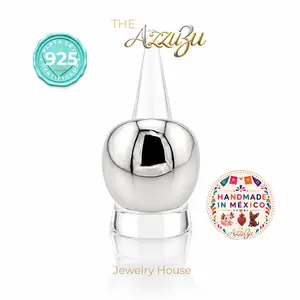 The AzzuZu Electroformed Sterling Silver Lumière Dome Ring