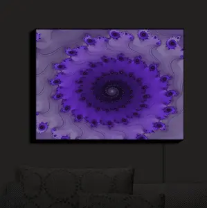 Illuminated Wall Art, Hand Made by DiaNoche Designs |  Christy Leigh - Infinity Purple II