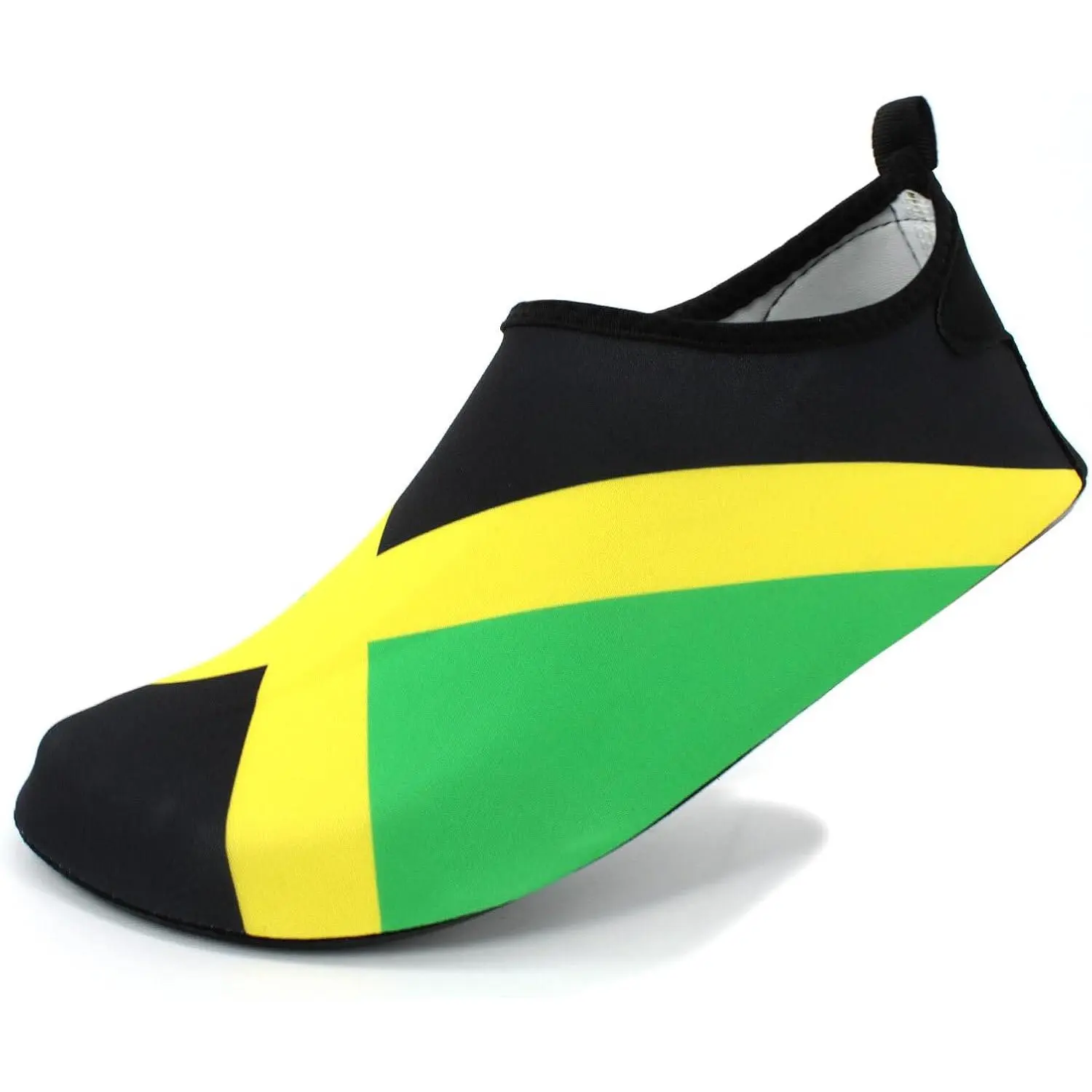 Water Shoes for Women and Men Quick-Dry Swim Beach Shoes for Outdoor Surfing Yoga Exercise Jamaica Flag Caribbean Reggae Rasta