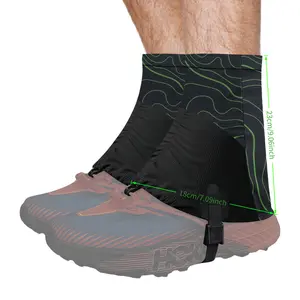 Waterproof Low Ankle Gaiters for Hiking - Durable, Sand-Proof Trail Running Shoe Leggings, Mixed Colors, Walking Shoes Leggings, Protective, Trail Leggings