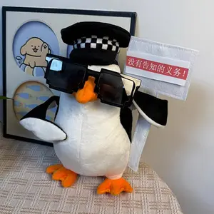 Kawaii Tuxedo Penguin Plushie with Movable Arms Novelty Soft Stuffed Animal