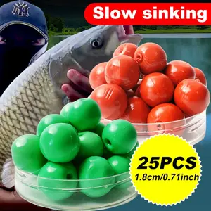25pcs Bottle-Style Slow-Sinking Fishing Soft Bait, Saltwater Lures, Universal for Catfish & Carp, Freshwater Saltwater Dual Use, Strong Attractant