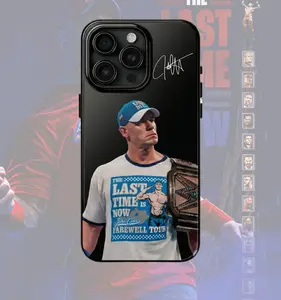 WWE John Cena The Last Time Is Now Phone Case, WWE Legends Tough Phone Case For iPhone 17 16 15 14 13 12 11 X XR Max Plus Collection for fans, Gift For Men And Women