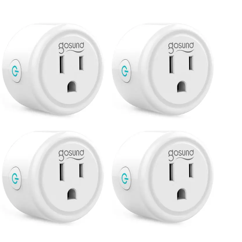 Smart Plug, WiFi Outlet Socket with Timer Function, WiFi Smart Plug Compatible with Alexa, ETL FCC Listed, No Hub Required, Electrical Sockets & Acces
