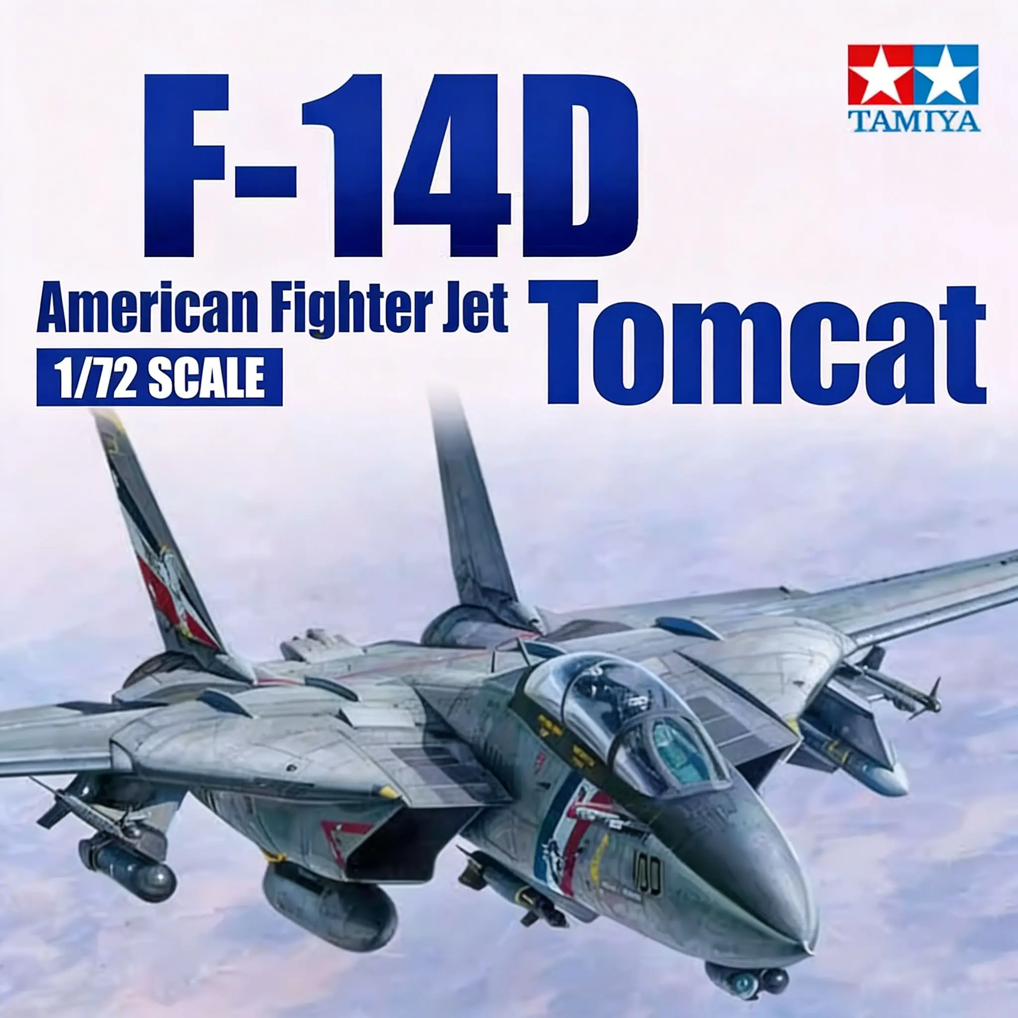 Tamiya Ta60795 1/72 Grumman F-14D Tomcat Fighter Aircraft Assembly Collectible Model Kit, Detailed Scale Model, Perfect for Collectors and Enthusiasts