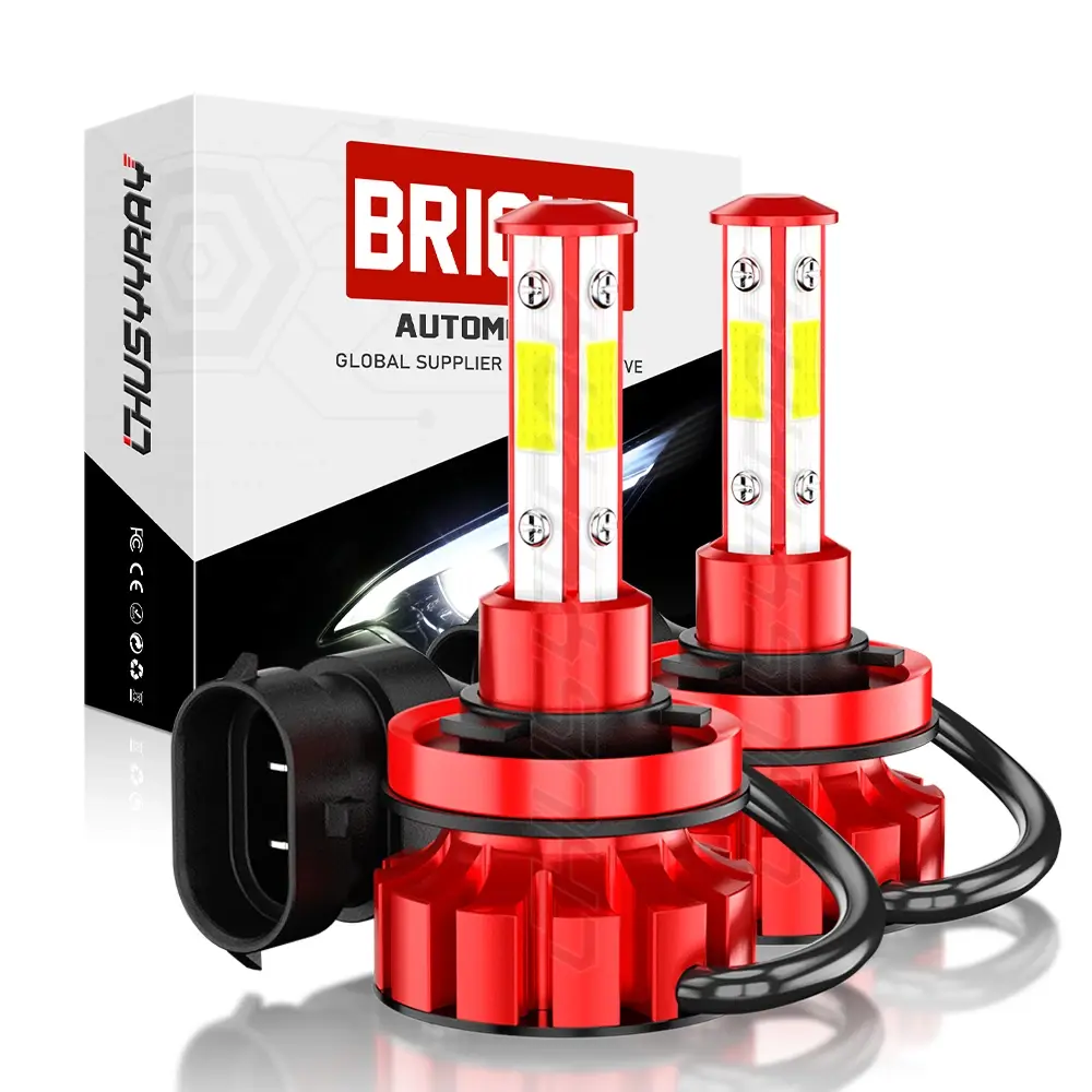 For Toyota Prius 2010 2011 2012 2013 2014 2015 Pair H11 LED Headlight Bulbs Low Beam Super Bright Automotive