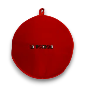 Toxica" Tortilla Warmer 12" | Zippered Insulated Tortillero de Tela | Microwave Safe Keeps Tortillas Warm